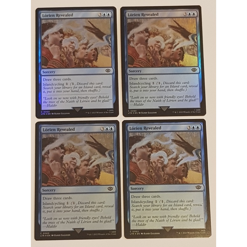 Magic the Gathering Lord of the Rings Lorien Revealed LTR #060 Foil Trading Card Playset
