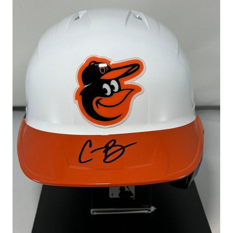Orioles CORBIN BURNES Signed Full Size Baltimore Rawlings Rep Helmet AUTO- BAS