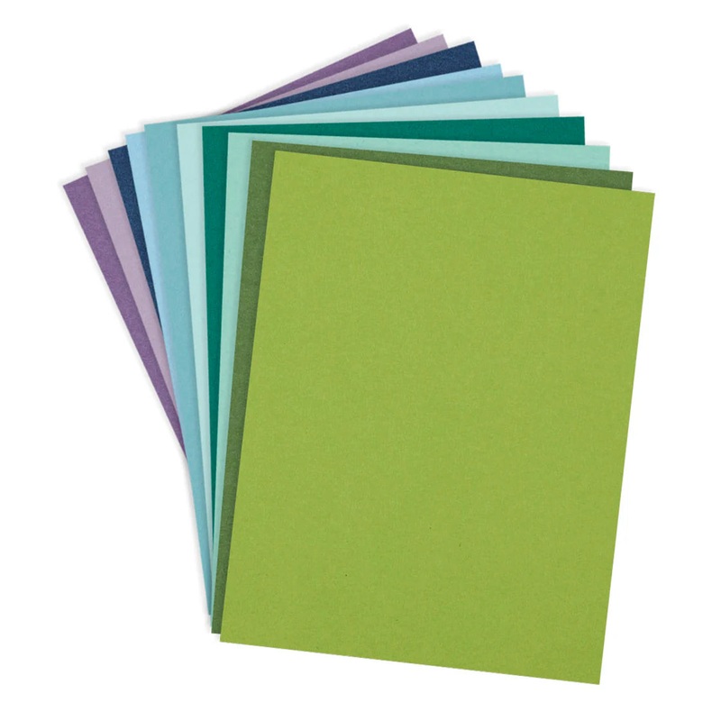 Spellbinders Cool Assortment Colorwheel Cardstock 8.5×11 – 20 Sheets