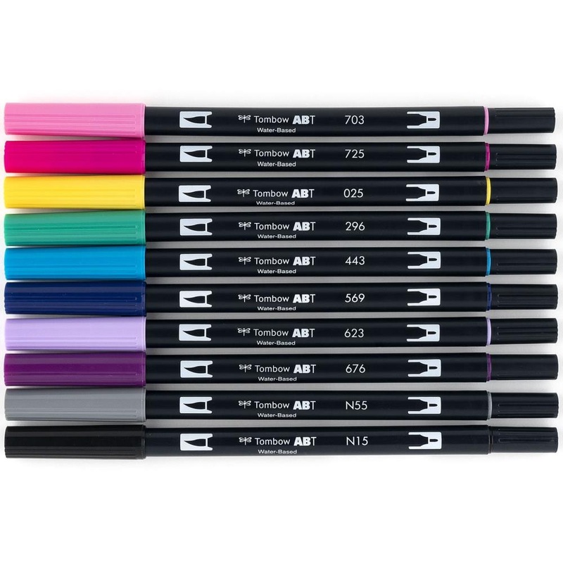 Tombow Dual Brush Pens 10/Pkg Galaxy