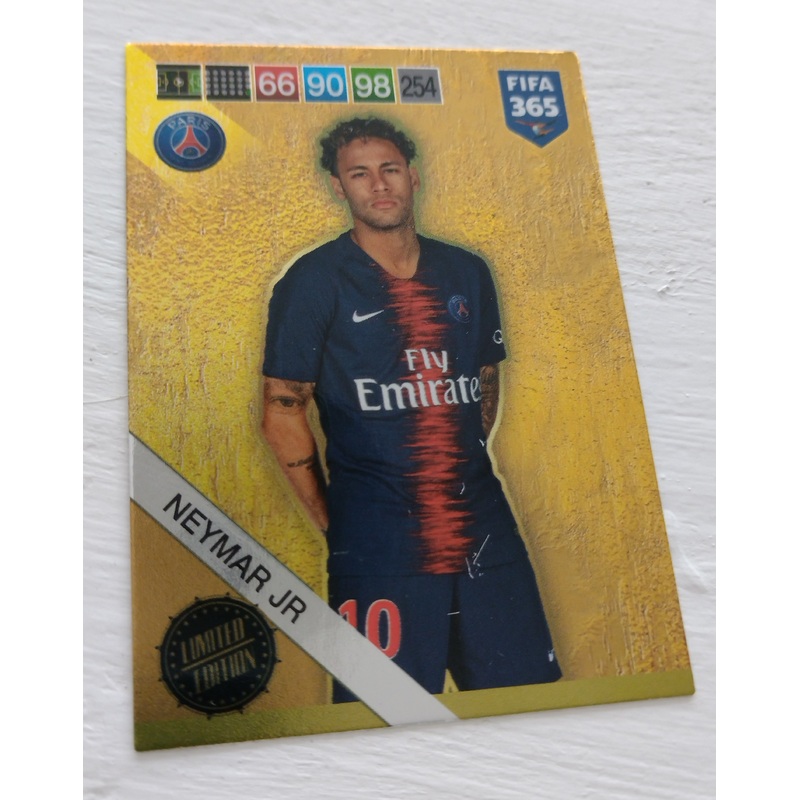 2018 Panini Adrenalyn FIFA 365 Neymar Jr. Limited Edition Trading Card