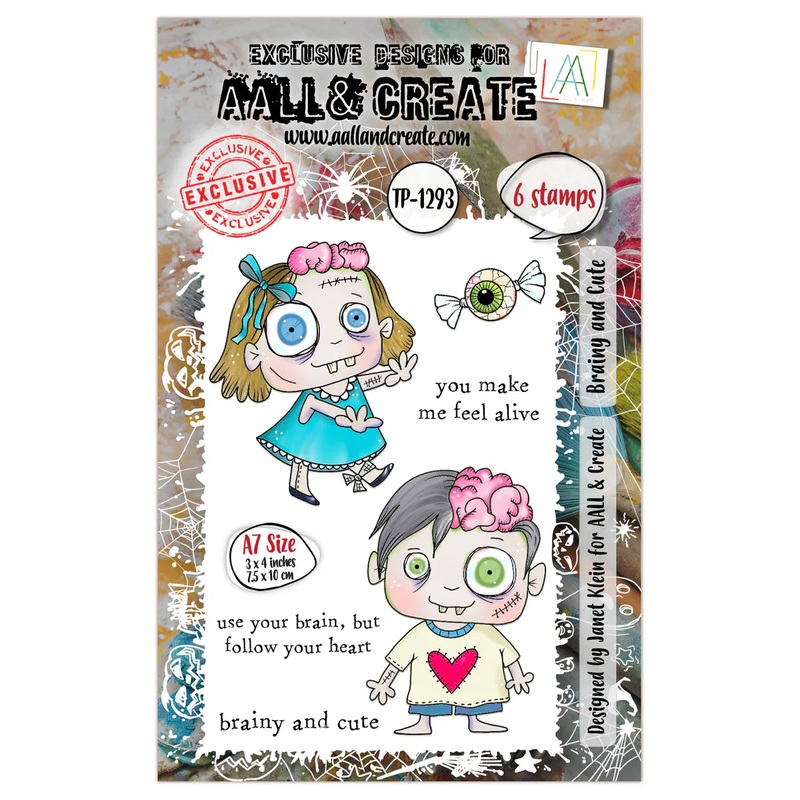 AALL and Create – A7 Stamp Set – Brainy and Cute