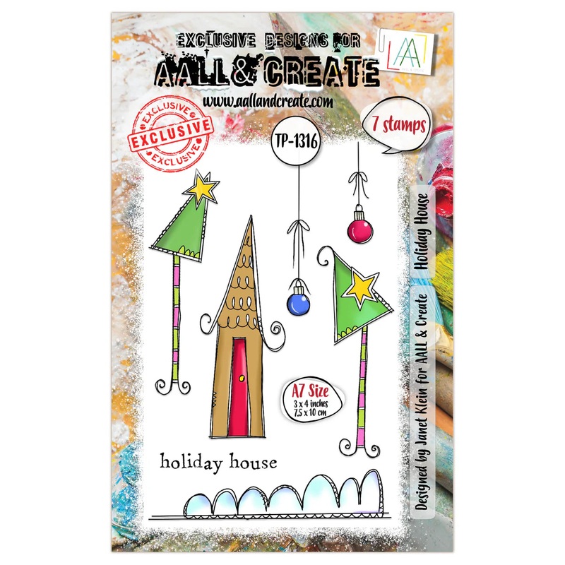 AALL and Create –  A7 Stamp Set – Holiday House #1316