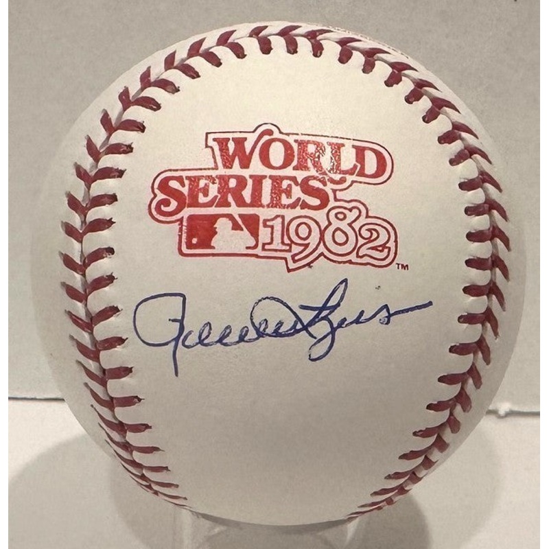 Brewers ROLLIE FINGERS Signed Official 1982 WORLD SERIES Logo Baseball – BAS