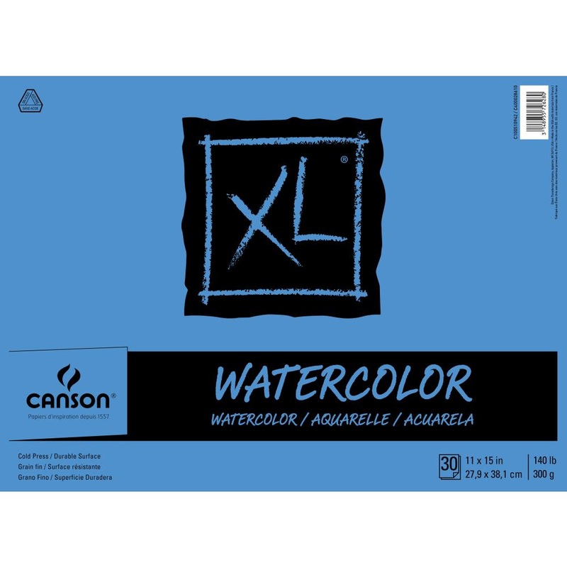 Canson XL Watercolor Paper Pad 11X15 30 Sheets