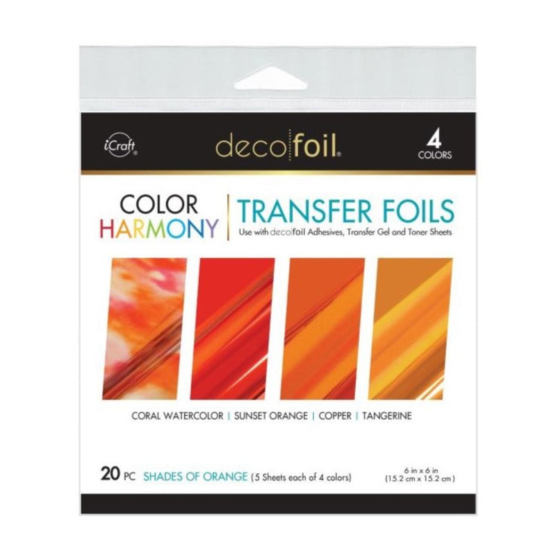 Deco Foil Color Of Harmony Transfer Foils – Shades Of Orange 20 pc