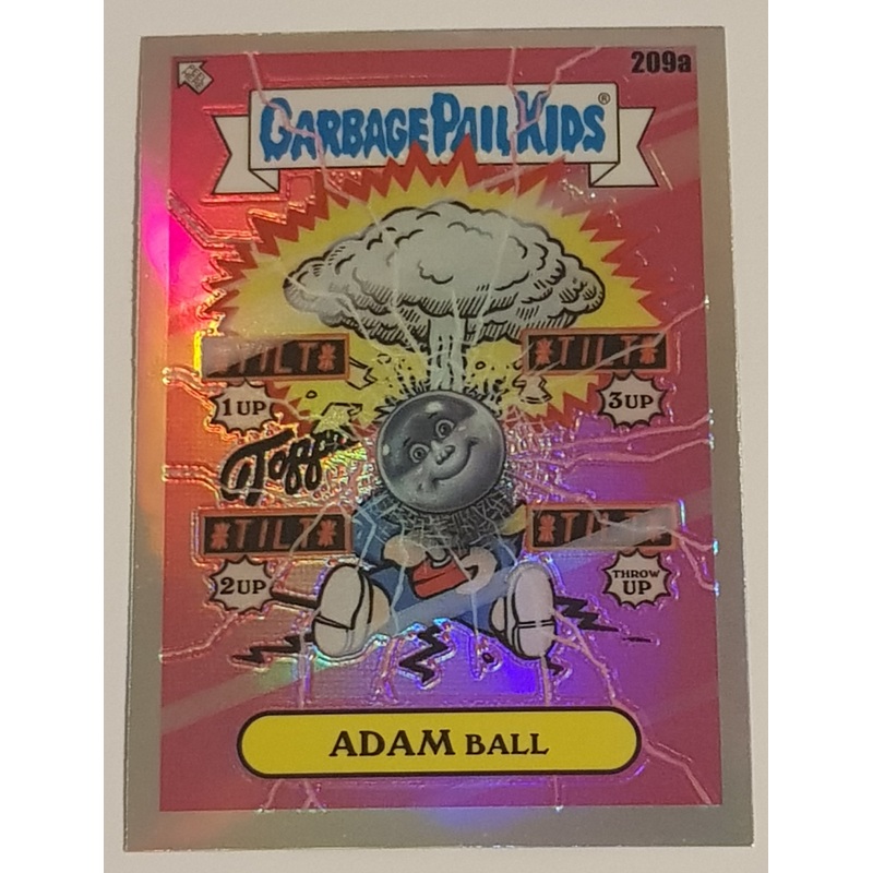 Garbage Pail Kids Chrome Series 5 Adam Ball #209a Refractor Parallel Trading Card