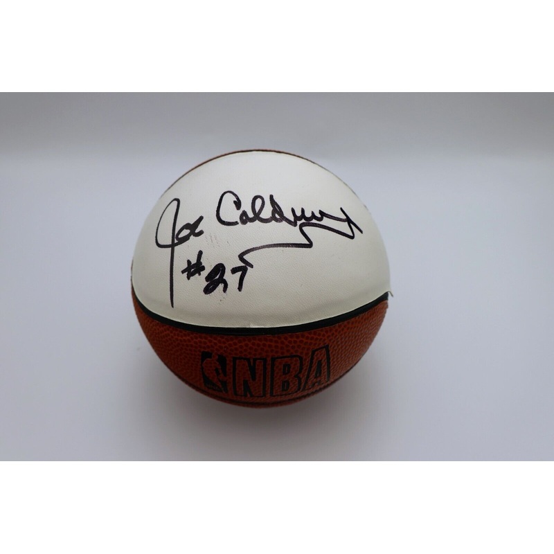 Joe Caldwell Autographed mini basketball JSA COA
