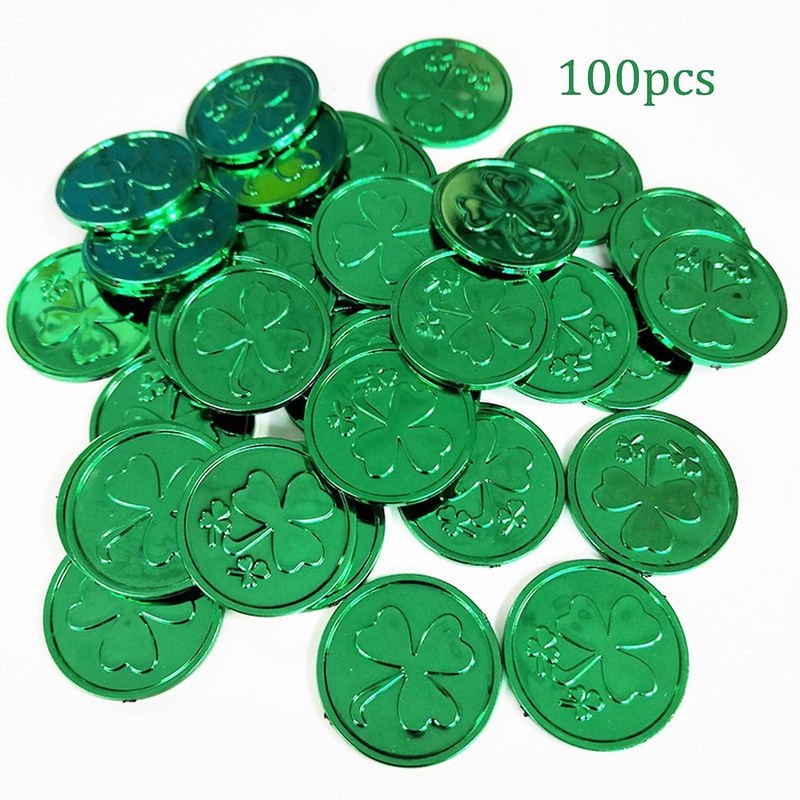 Mardi Gras Plastic Coins – Assorted Colors – 100pc Bulk Pack For Parade & Party