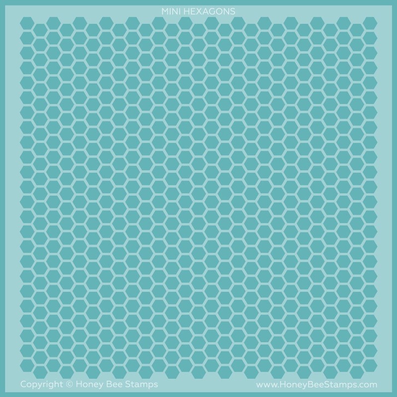 Mini Hexagons – 6×6 Background Stencil