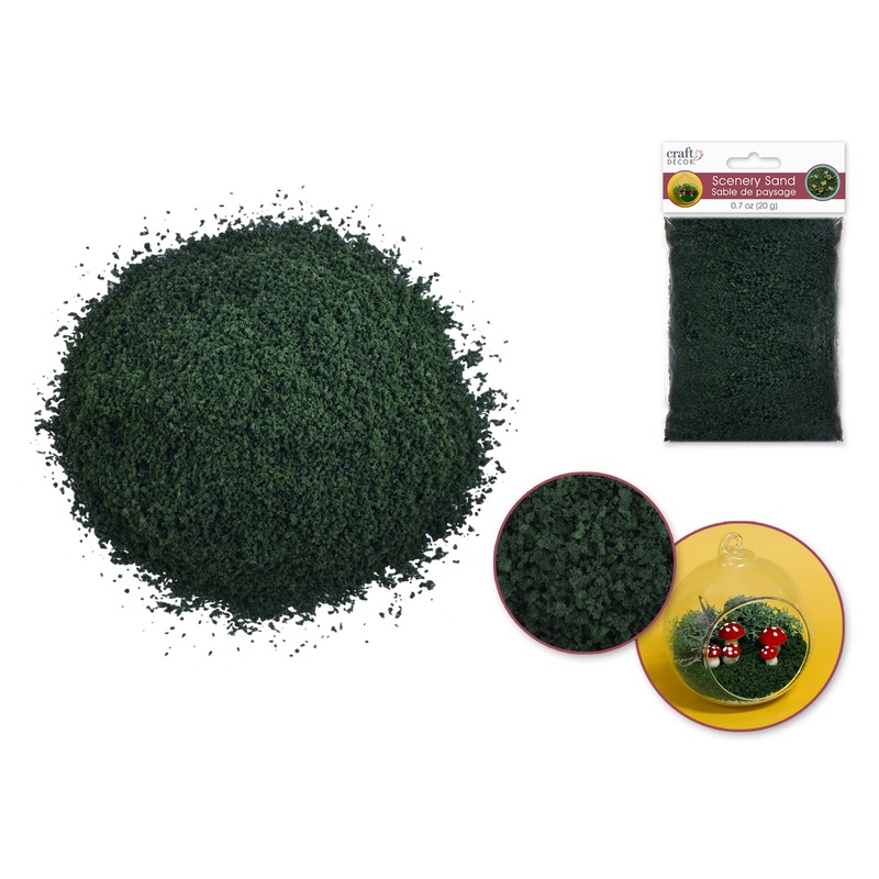 Multicraft – Craft Decor: 20g Scenery Sand Dark Forest Green