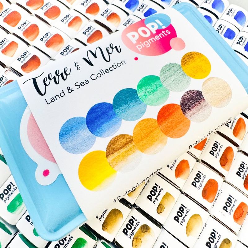 Pop! Pigments – Palette Aquarelle Terre et Mer