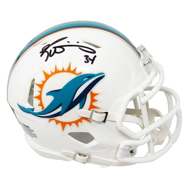 Ricky Williams Signed Miami Dolphins Riddell Speed Mini Helmet – SCHWARTZ