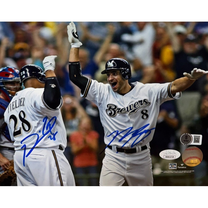 RYAN BRAUN / PRINCE FIELDER – Milwaukee Brewers – Signed 8×10 Photo #1 AUTO
