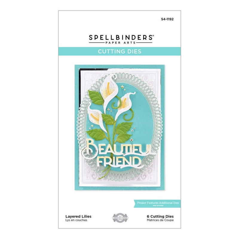 Spellbinders Layered Lilies Etched Dies from the Layered Fleur Bouquet Slimlines Collection