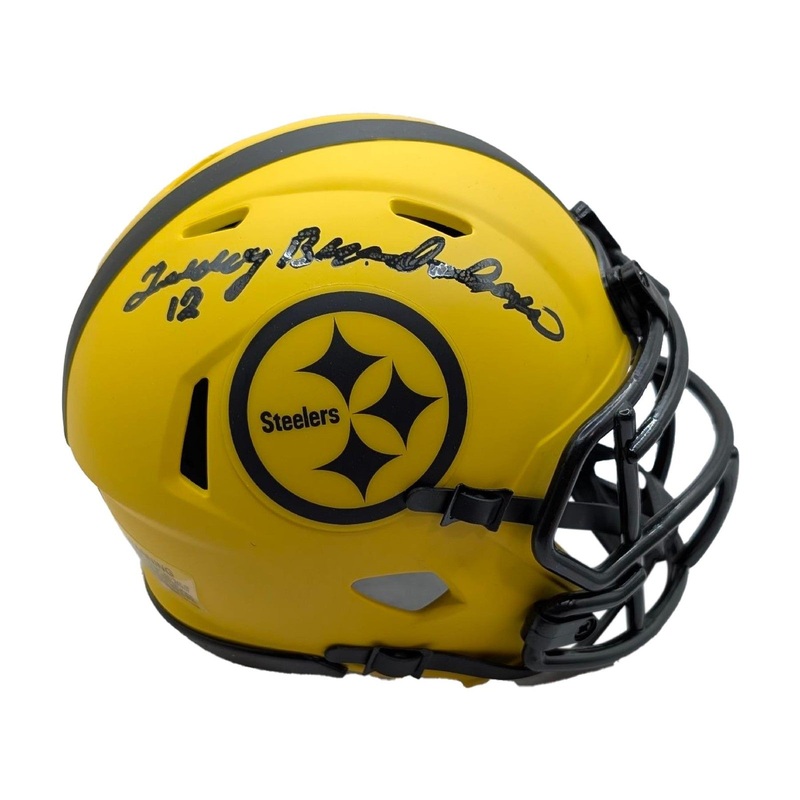 Terry Bradshaw Autographed Speed Rave Mini Helmet – JSA