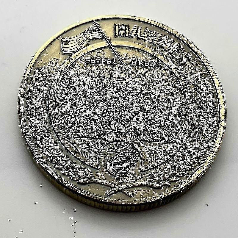 United States Marine Corps Bronze Collectible Coin Embossed Badge Coin Gold Commemorative Coin,40*3mm