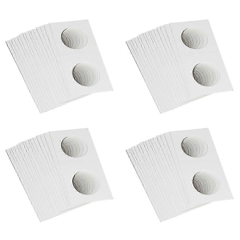 200PCS Square Cardboard Coin Holders Supplies Coin Album Collection Lighthouse Stamp Coin Holders C