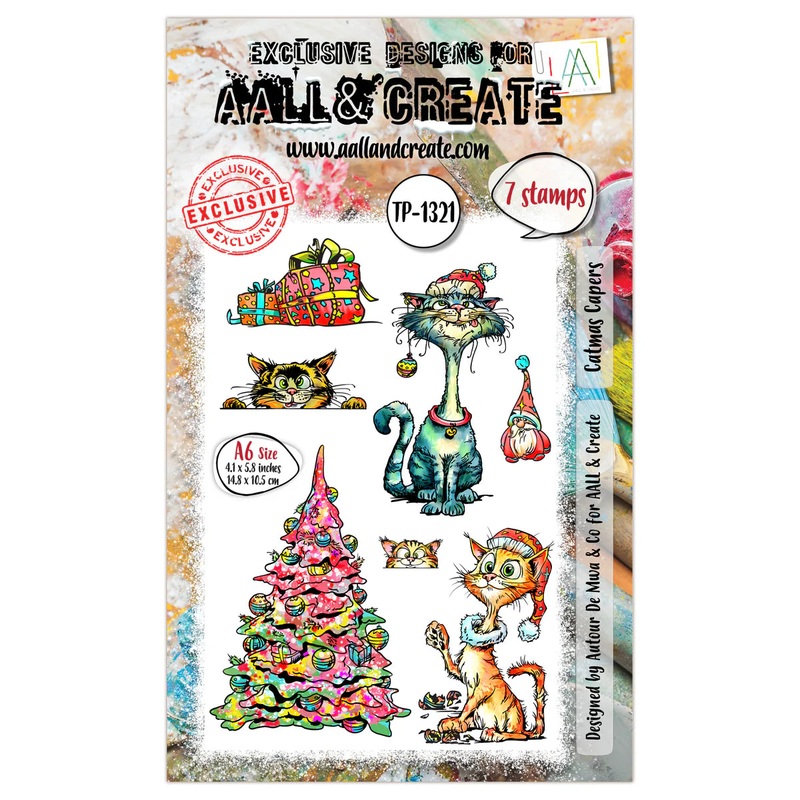 AALL and Create – A6 Stamp Set – Catmas Capers #1321