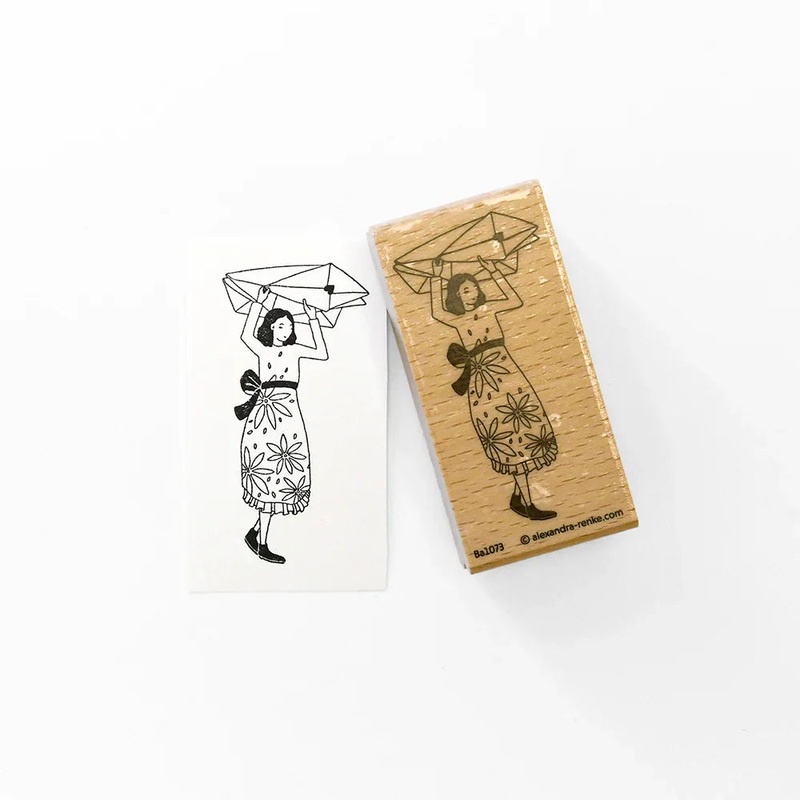 Alexandra Renke Wooden Stamp Letter Figurines Child
