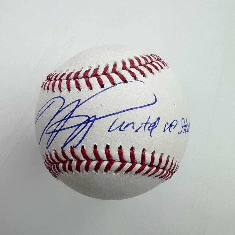 Autographed/Signed Mike Piazza Together We Stand ROML Baseball Fanatics COA