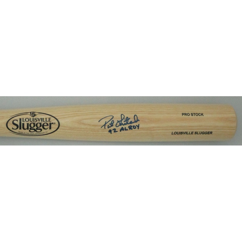 Brewers PAT LISTACH Signed Rawlings Big Stick Blonde Bat w/ ’92 AL ROY – JSA