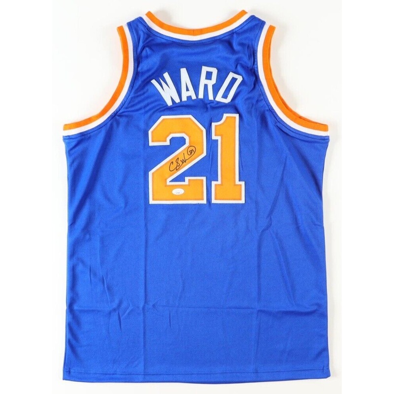 Charlie Ward Signed New York Knicks Jersey JSA COA/ Florida State Heisman Trophy