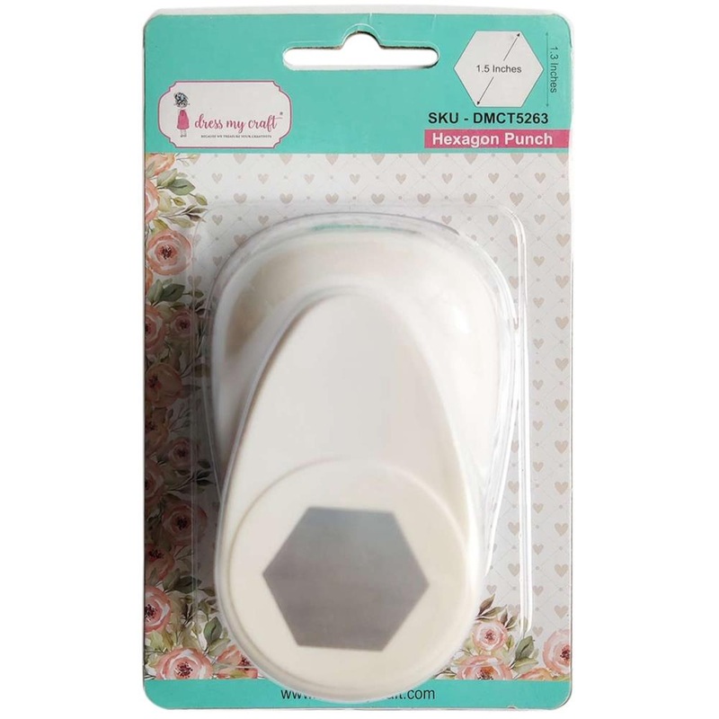 Dress My Craft Designer Punch Hexagon 1.5