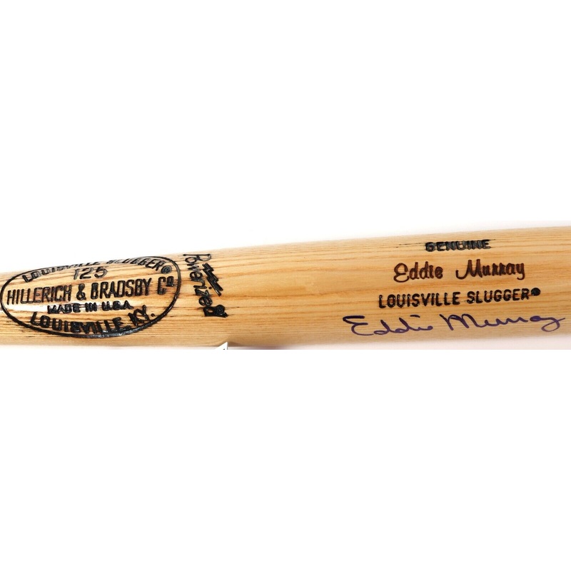 Eddie Murray Autographed Louisville Slugger Bat James Spence Authentication COA