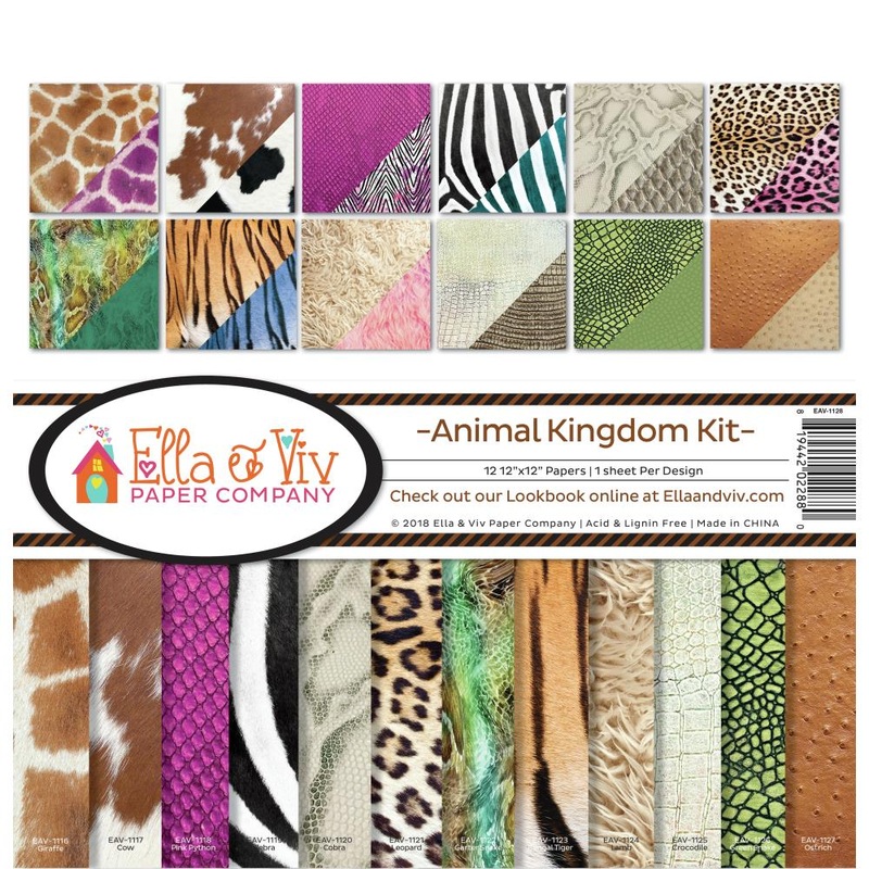 Ella & Viv Collection Kit 12X12 Animal Kingdom