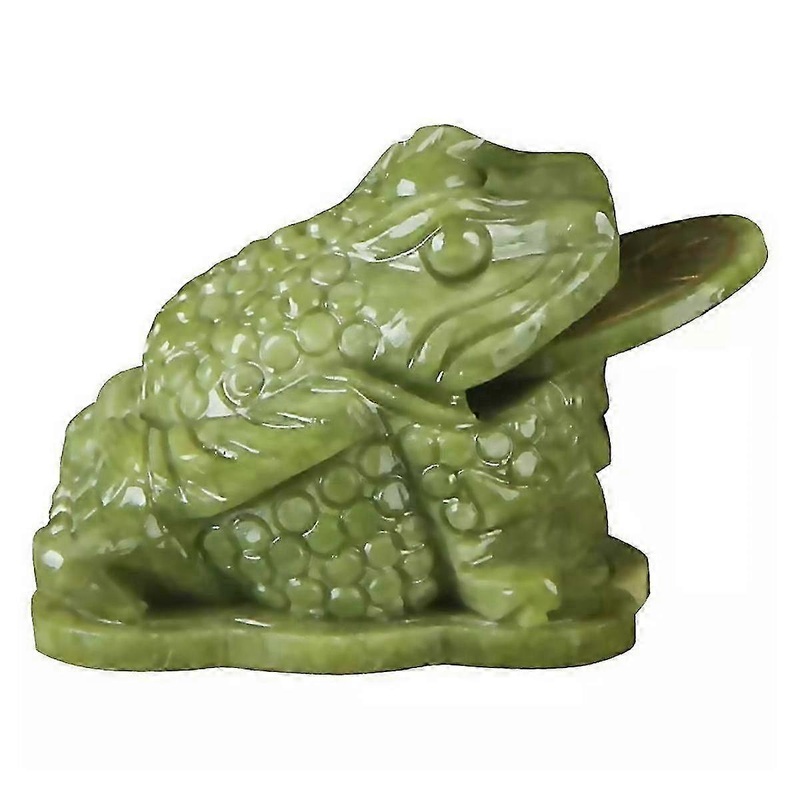 Jade Frog With Coin In Mouthfeng Shui Jade Money Frogthree Legged Wealth