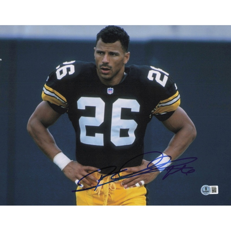 Rod Woodson Autographed 11×14 Photo Pittsburgh Steelers Beckett BAS QR #BS30533