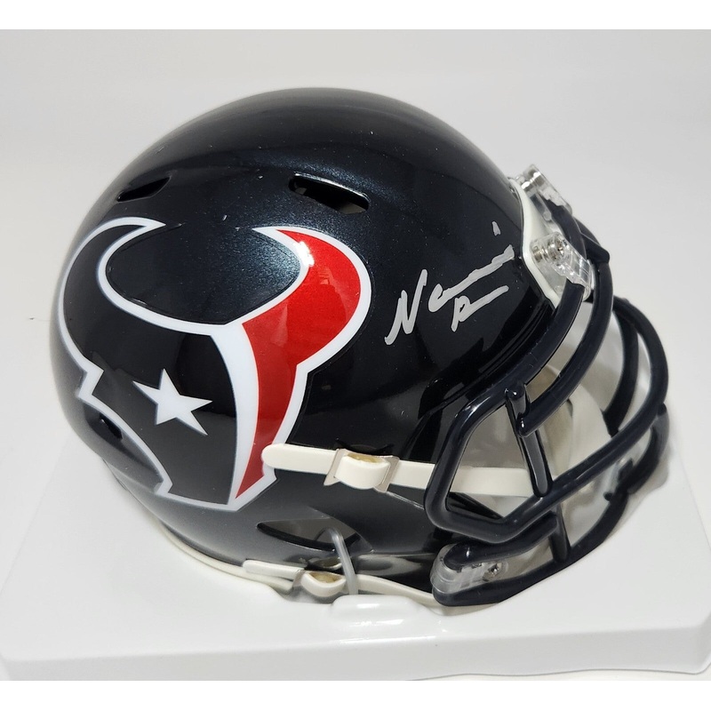 Texans Wide Receiver NICO COLLINS Signed Riddell Speed Mini Helmet AUTO – BAS