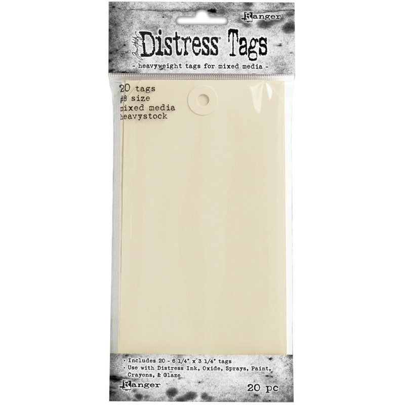 Tim Holtz Distress Heavystock Blank Gift Tags #8 20/Pkg