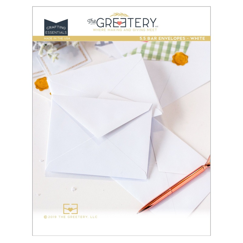 5.5 Bar Envelopes|White|cream