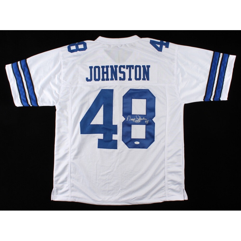 Daryl Johnston Signed Dallas Cowboys Jersey (JSA COA) 3xSuper Bowl Champion
