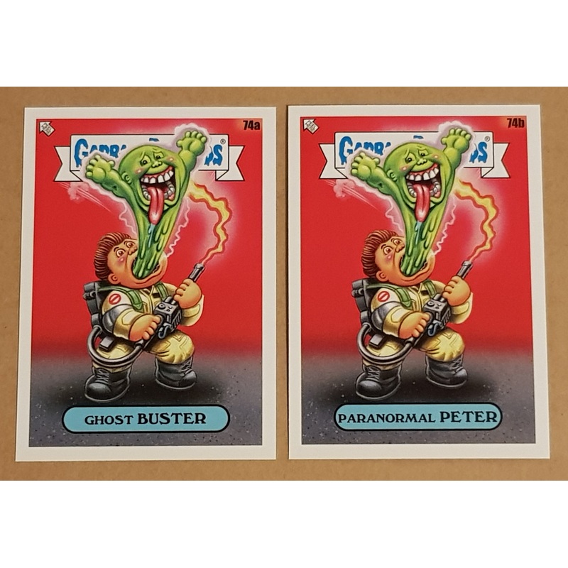 Garbage Pail Kids Intergoolactic Mayhem Ghost Buster/Paranormal Peter #74a/b Base Trading Card Set