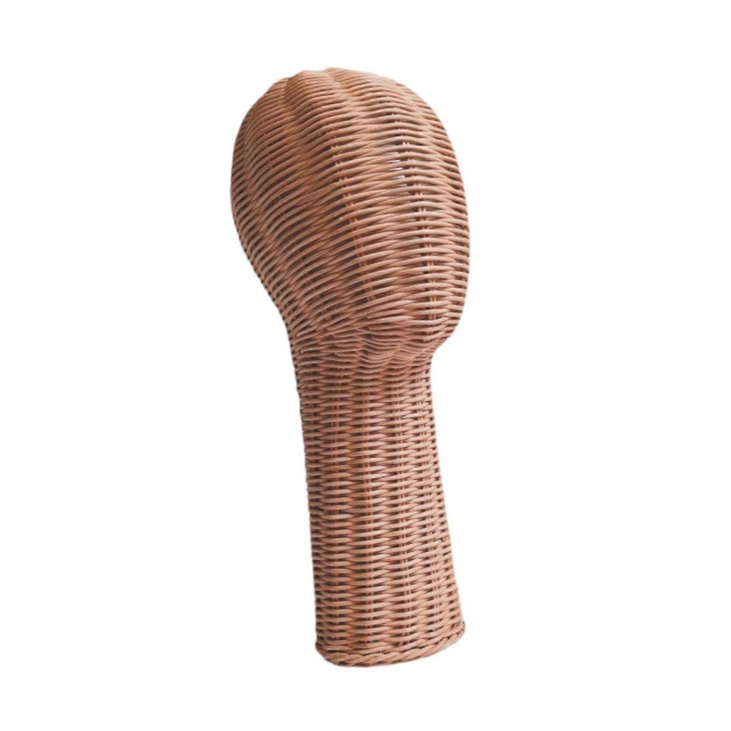 Hat Display Holder Rack Unique Rattan Mannequin Head for Wig Hairpieces Home Tall