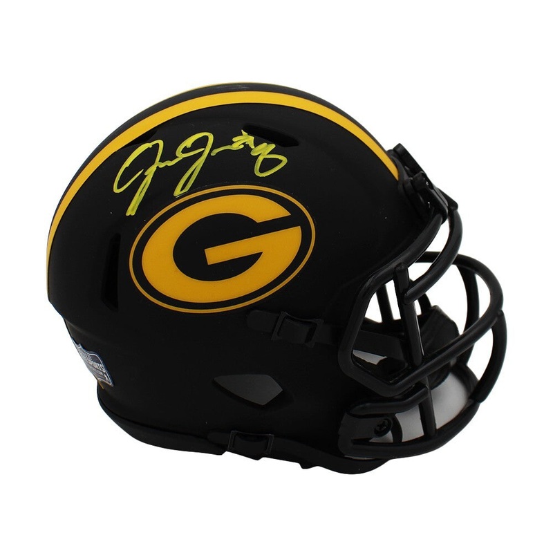 Josh Jacobs Signed Green Bay Packers Speed Eclipse NFL Mini Helmet