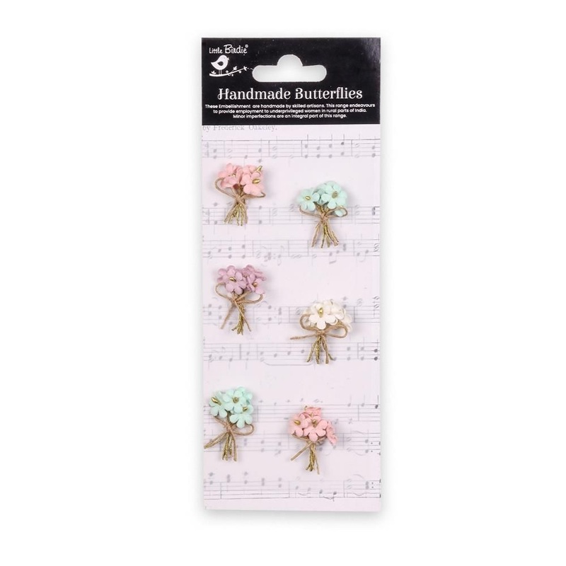 Little Birdie Paper Bouquet – Fairy Garden 6/Pkg
