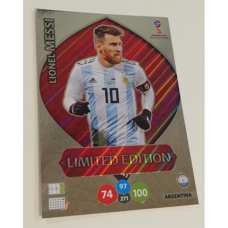 Panini Adrenalyn World Cup Russia 2018 Lionel Messi Limited Edition XXL Trading Card