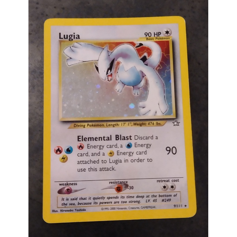 Pokemon Neo Genesis Lugia #9/111 Foil Trading Card