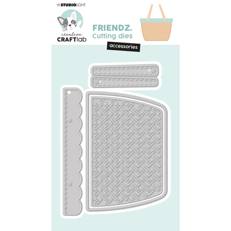 Studio Light Cutting Die Basket Accessories Friendz 128x108x1mm 9 PC nr.477