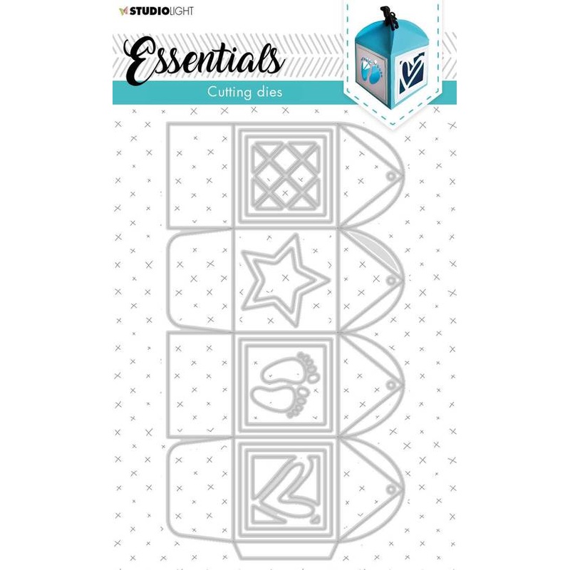 Studio Light Cutting Die Giftbox Square Essentials 111x204mm nr.393