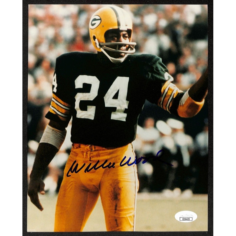 Willie Wood Green Bay Packers Signed/Inscribed HOF 8×10 Photo JSA 196632