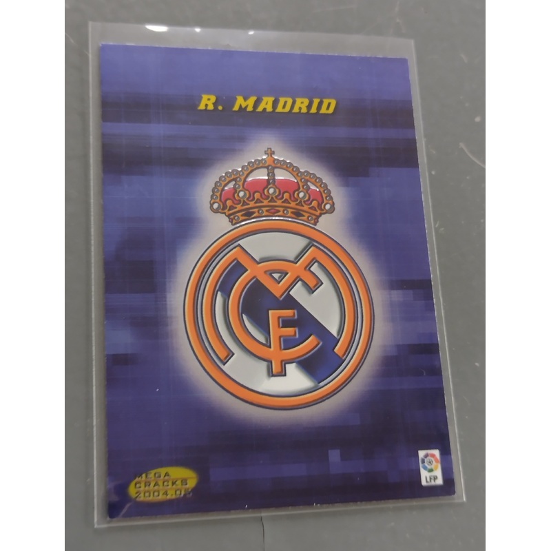 2004-05 Panini Mega Cracks La Liga Real Madrid Badge #163 Trading Card