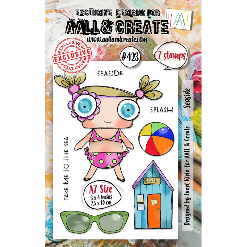 #423 – A7 Clear Stamp Set – Seaside
