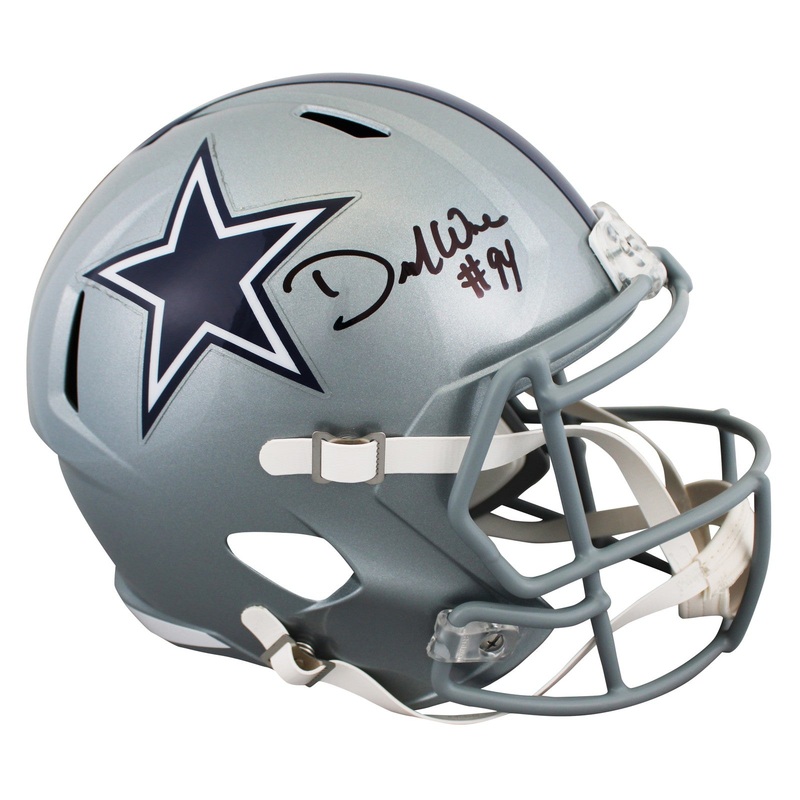Cowboys DeMarcus Ware Authentic Signed Full Size Speed Rep Helmet BAS Witnessed