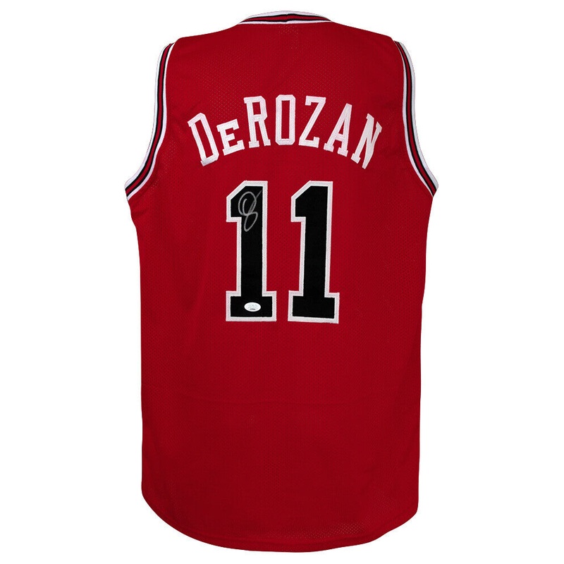 DeMar DeRozan Signed Red Custom Basketball Jersey – (JSA COA)