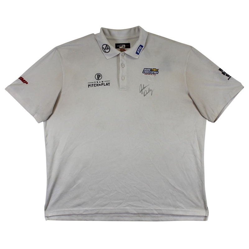 John Daly Authentic Signed Match Worn White Loudmouth Polo Shirt BAS #BK84747